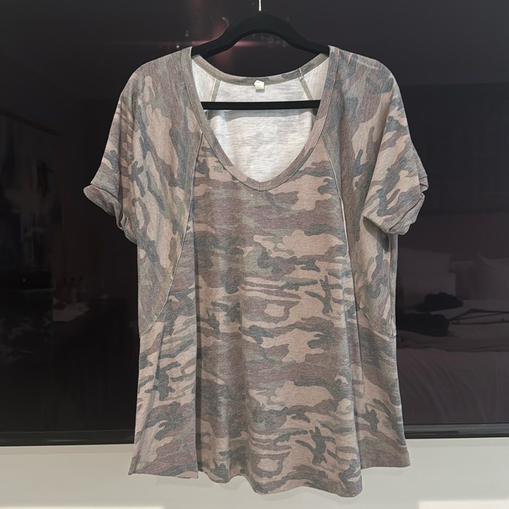 Wishlist Green / Brown CAMO T Shirt